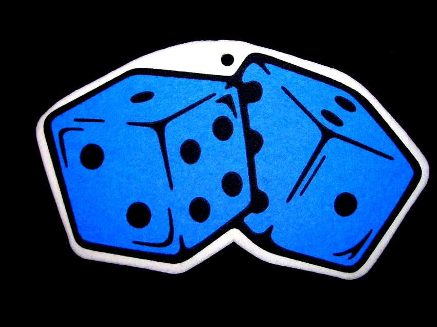 Blue Dice Air Freshener | Stinky Things Store