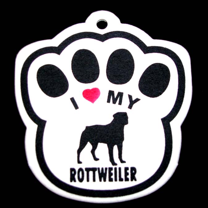 Rottweiler Paw Shaped Air Freshener