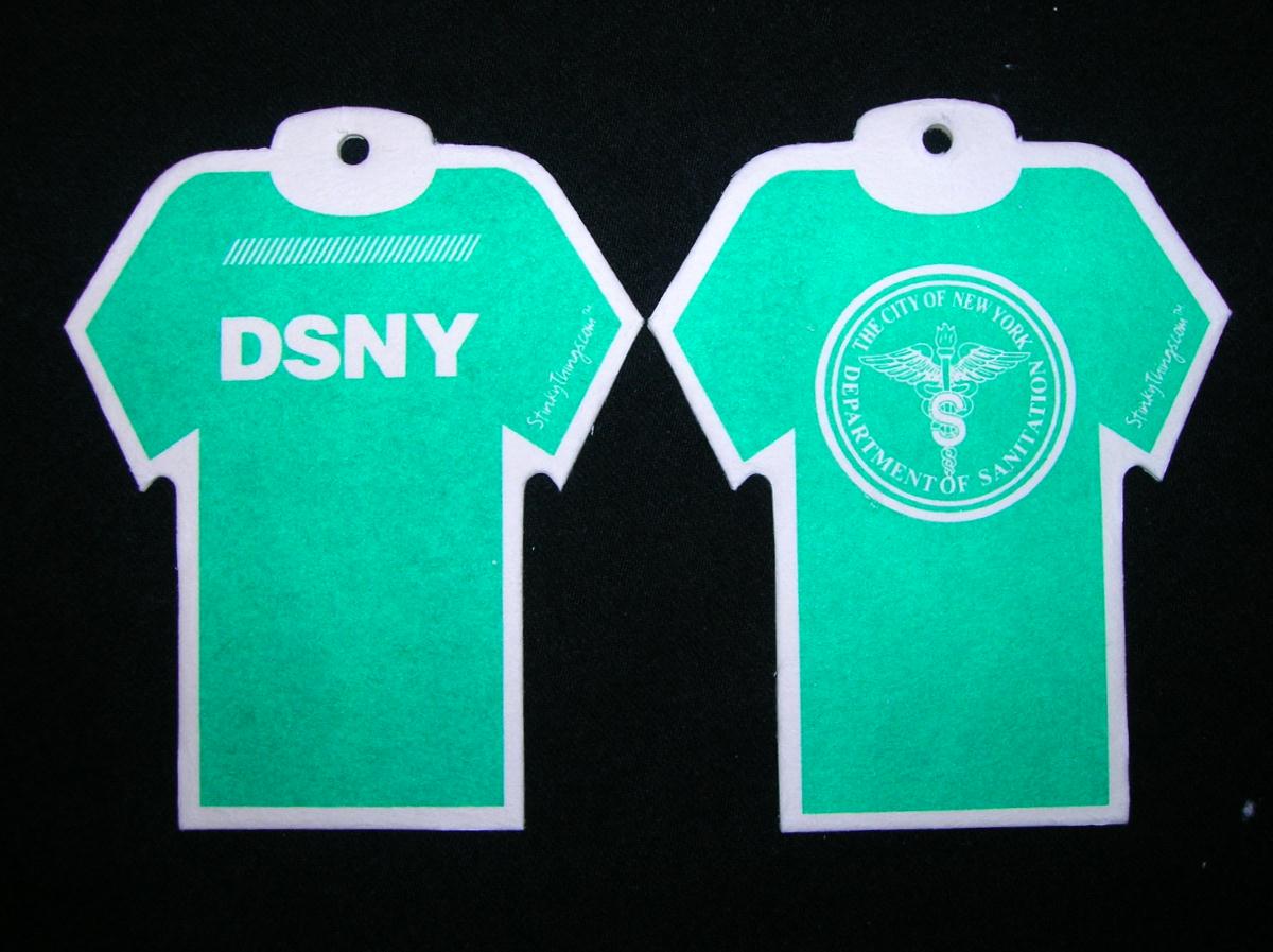 DSNY  Sanitation T-Shirt Car Air Freshener