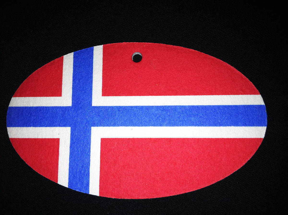 Norwegian Flag Car Air Freshener