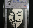 Guy Fawkes Anonymous Car Air Freshener  V for Vendetta